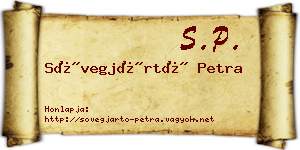 Sövegjártó Petra névjegykártya